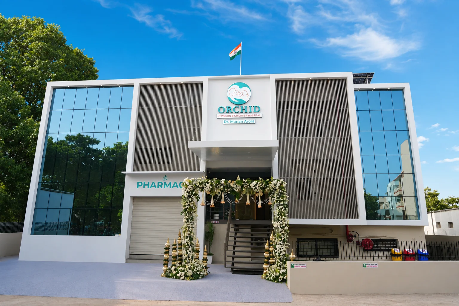 Orchid Hospital Modern Exterior & Architecture
