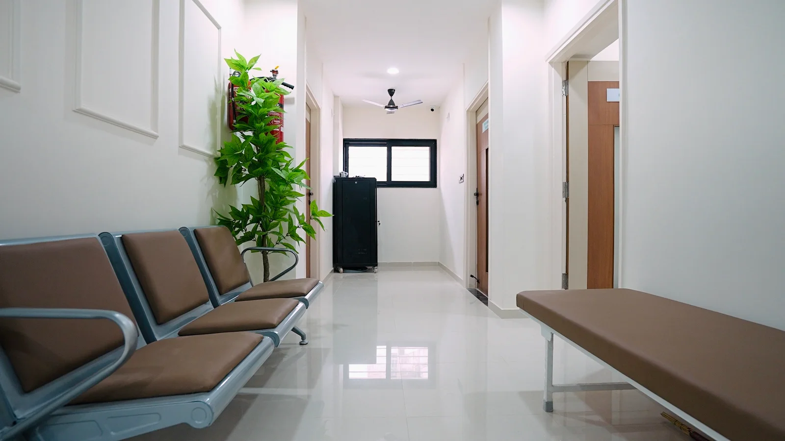 Naturally Lit Hospital Corridor & OPD Lobby